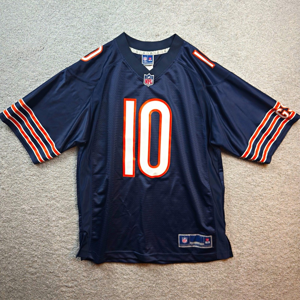NFL Pro Line Mitchell Trubisky Chicago Bears Jersey Mens Large Navy #10 Football